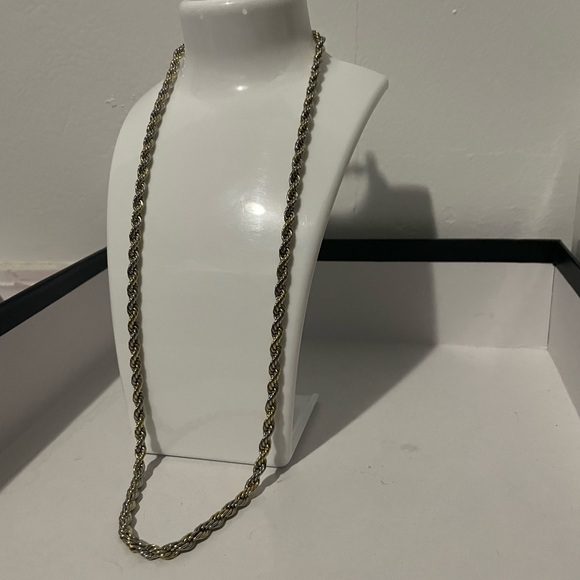 BRAND NEW PURE SILVER GOLD TONE ROPE CHAIN‼️ - Picture 14 of 14